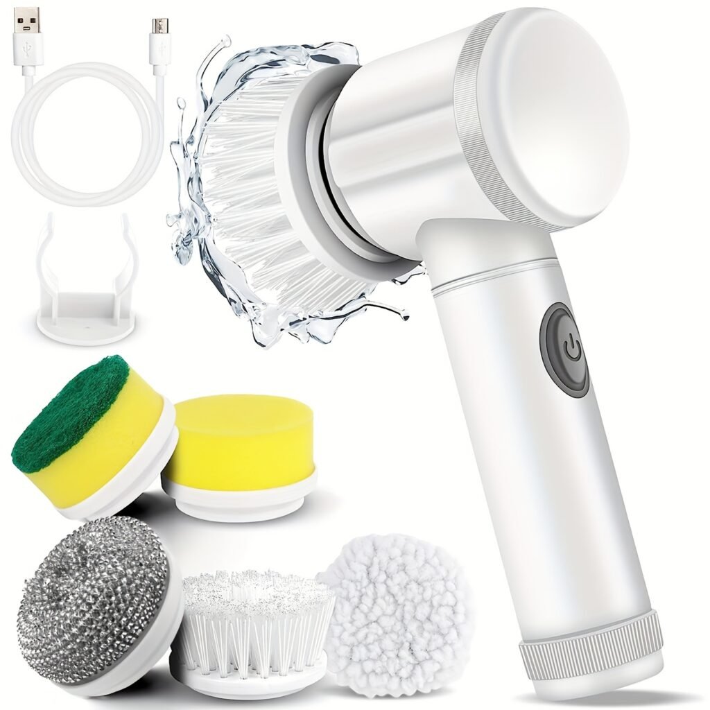 Cordless Electric Scrubber - Powerful Cleaning Brush for Kitchen, Floor