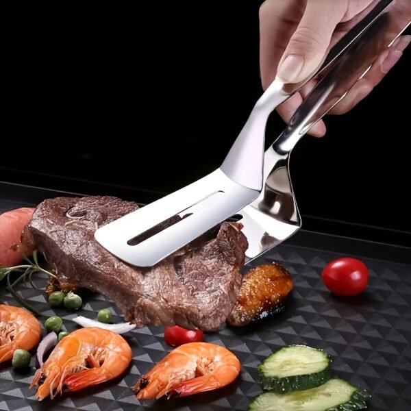 3-in-1 Steak & BBQ Spatula with Bread & Fish Clip - Image 6