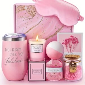 Spa Gift Box Set for Women – Self-Care Kit with Bath Essentials, Ideal for Mother’s Day, Birthdays, or Romantic Gifts