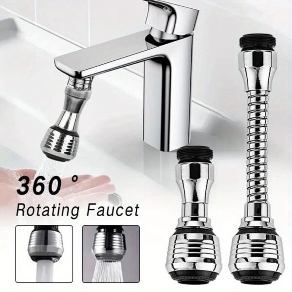 360° Rotatable Faucet Aerator, 2-Pack, Dual Mode, Water Saving - Image 2