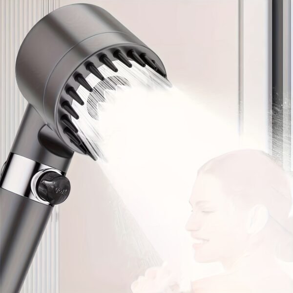 Multi-Setting Shower Head with Filter, Handheld + Wall Mount, Adjustable, Leak-Proof, 5 Filters - Image 5