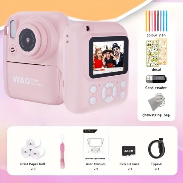 Instant Print Camera for Kids – 3-in-1 Camera, Games, MP3, 1080P Video, 10x Zoom, Includes 32GB & Accessories - Image 7