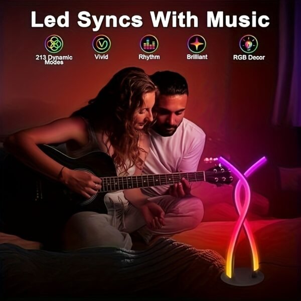 Smart RGB LED Light Bars with Music Sync, App & Remote Control, Gaming Desk Ambient Lamp, USB Powered - Image 9
