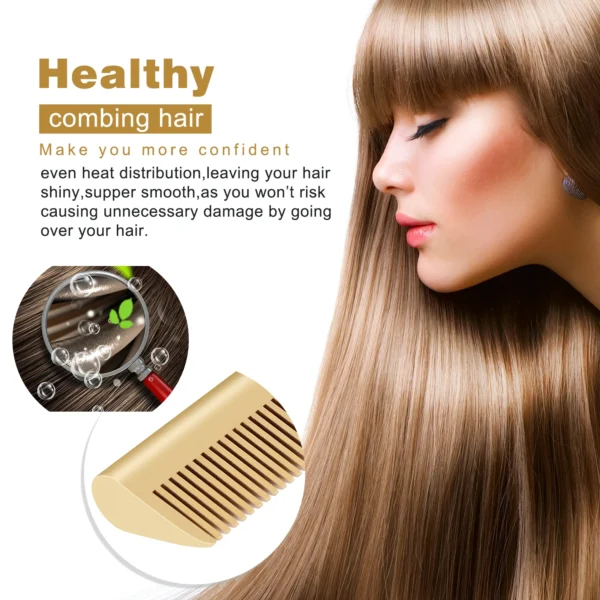 2-in-1 Hair Straightener Brush & Curler for Wet & Dry Hair - Image 3