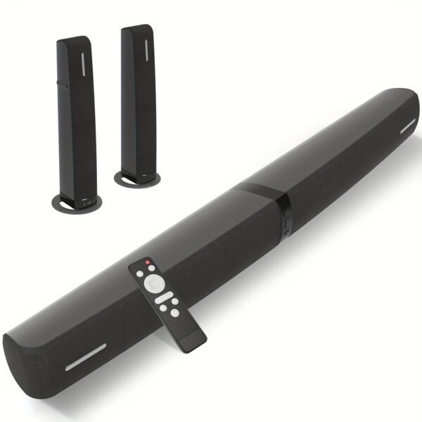 2 IN 1 TV Sound Bar, Sound Bars for Smart TV, 50W Wireless 2.0 Channel Home Audio Sound Bars with ARCu002FOpticalu002FAUX Connection - Image 9