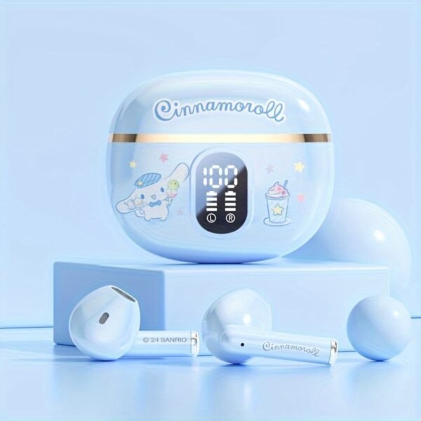 Sanrio Wireless Earphones – 3 Cute Styles with LED Display, Smart Calls & Portable Design for Study, Exercise, or Gifts - Image 8