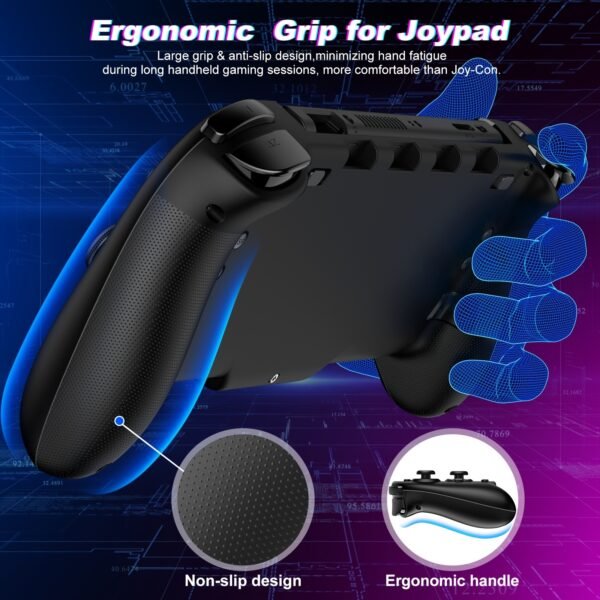 Integrated Gamepad Replacement for Switch / Switch OLED, Adjustable Turbo, RGB - Image 10