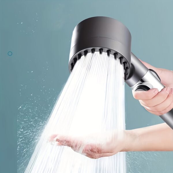 Multi-Setting Shower Head with Filter, Handheld + Wall Mount, Adjustable, Leak-Proof, 5 Filters - Image 2