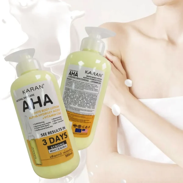 500ml Whitening Body Lotion with Vitamin C&E – Moisturizing & Acne Mark Removal - Image 2