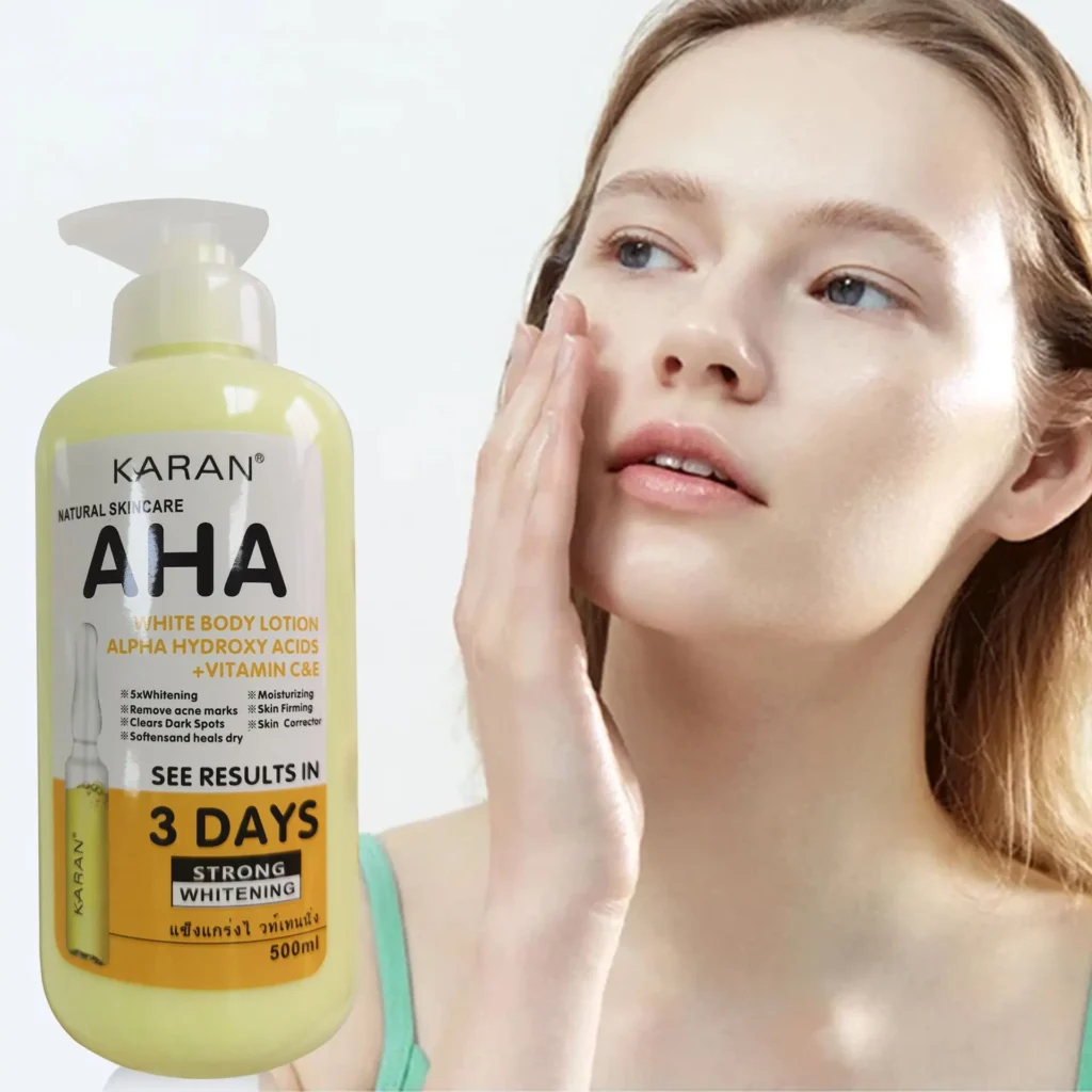 500ml Whitening Body Lotion with Vitamin C&E – Moisturizing & Acne Mark Removal