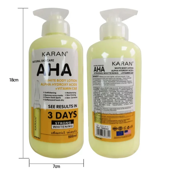500ml Whitening Body Lotion with Vitamin C&E – Moisturizing & Acne Mark Removal - Image 6