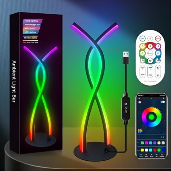 Smart RGB LED Light Bars with Music Sync, App & Remote Control, Gaming Desk Ambient Lamp, USB Powered - Image 6
