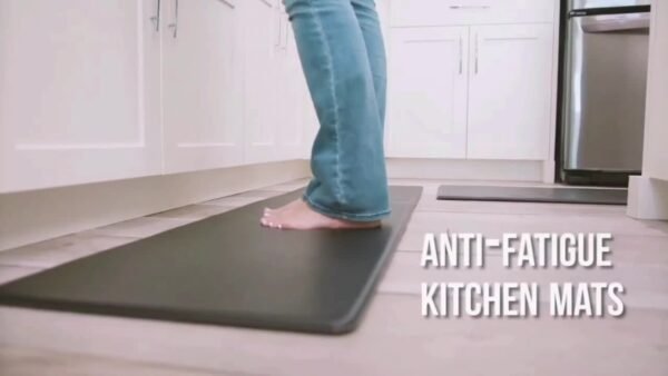 Black Kitchen Comfort Mats (2pcs) – Ergonomic, Non-Slip, Heavy Duty Foam Rugs - Image 11
