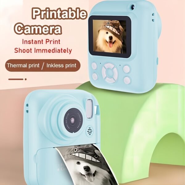 Instant Print Camera for Kids – 3-in-1 Camera, Games, MP3, 1080P Video, 10x Zoom, Includes 32GB & Accessories - Image 2
