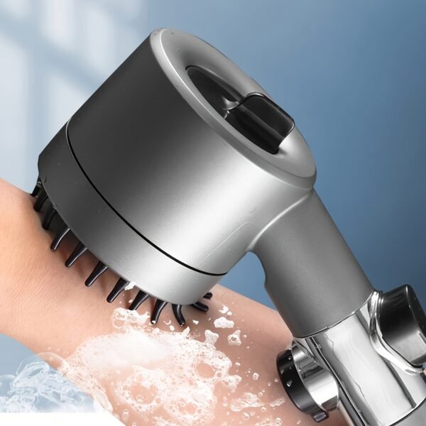 Multi-Setting Shower Head with Filter, Handheld + Wall Mount, Adjustable, Leak-Proof, 5 Filters - Image 4