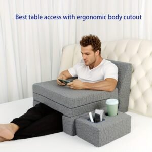 Multi-Purpose Foam Wedge Pillow for Gaming & Relaxing