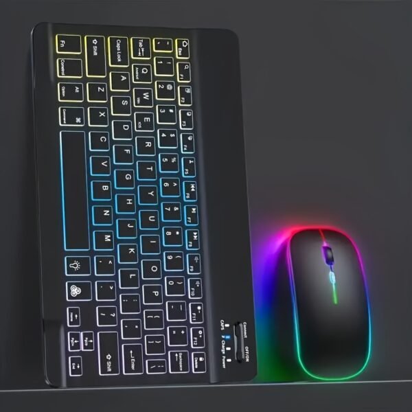 2025 Ultra-Thin Wireless Keyboard & Mouse Set – Rechargeable, Multi-Color, Portable for Phones & Tablets - Image 4