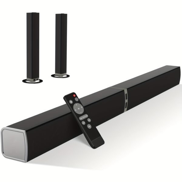 2 IN 1 TV Sound Bar, Sound Bars for Smart TV, 50W Wireless 2.0 Channel Home Audio Sound Bars with ARCu002FOpticalu002FAUX Connection - Image 6