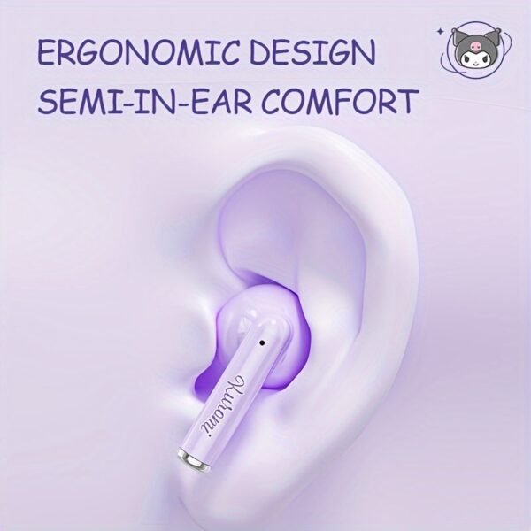 Sanrio Wireless Earphones – 3 Cute Styles with LED Display, Smart Calls & Portable Design for Study, Exercise, or Gifts - Image 5