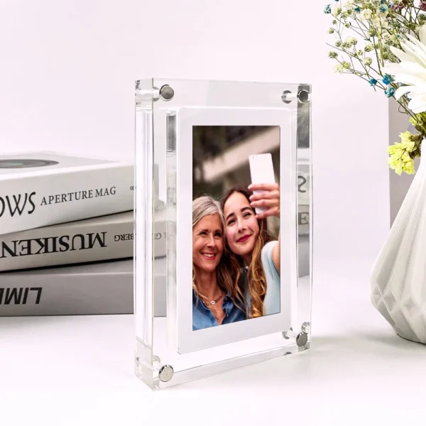 Acrylic Digital Photo Frame 5/7 Inch 1000mAh Vertical Display IPS Screen 4G Memory Battery Porta Retrato Digital - Image 3