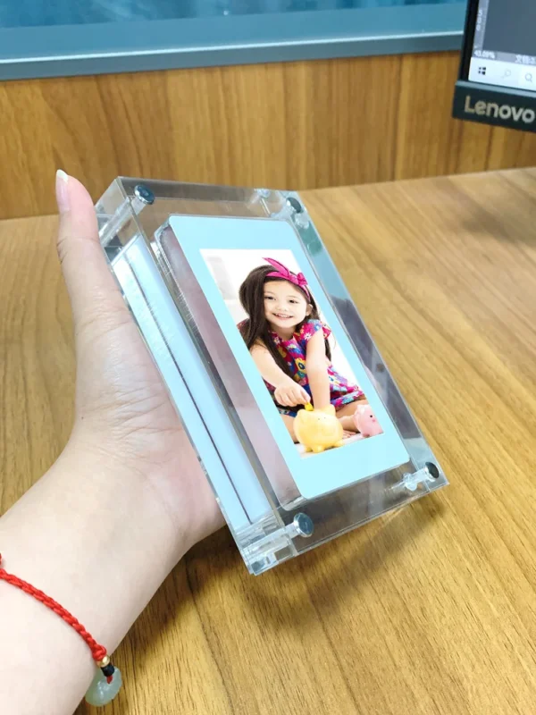 Acrylic Digital Photo Frame 5/7 Inch 1000mAh Vertical Display IPS Screen 4G Memory Battery Porta Retrato Digital - Image 5