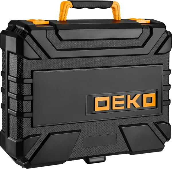 DEKO 126-Piece Tool Kit with 8V Cordless Drill and 10MM Keyless Chuck - Image 6