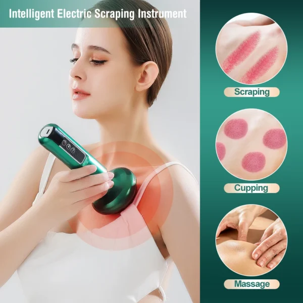 Electric Cupping Massager with Gua Sha & Infrared – Anti-Cellulite Body Slimming Vacuum - Image 2