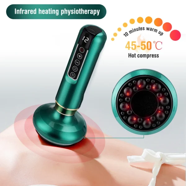 Electric Cupping Massager with Gua Sha & Infrared – Anti-Cellulite Body Slimming Vacuum - Image 3