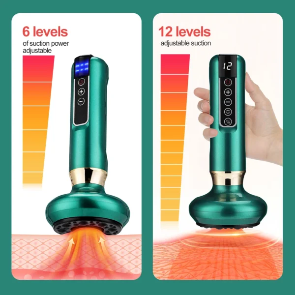 Electric Cupping Massager with Gua Sha & Infrared – Anti-Cellulite Body Slimming Vacuum - Image 4