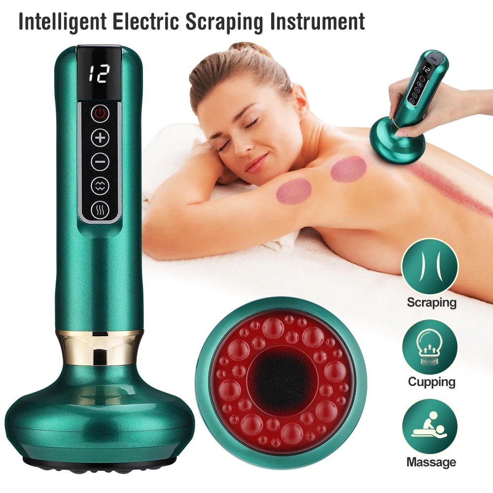 Electric Cupping Massager with Gua Sha & Infrared – Anti-Cellulite Body Slimming Vacuum