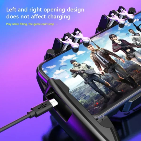 6-Finger Gamepad with Fan for PUBG & Shooter Games - Image 4