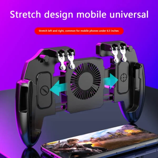 6-Finger Gamepad with Fan for PUBG & Shooter Games - Image 5