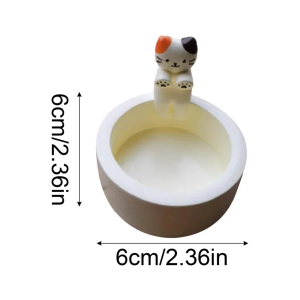 Cute Kitten Candle Candlestick Cartoon Cat Aromatherapy Candle Holder Durable Birthday Gift Ornament - Image 5