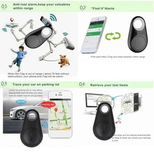 Mini Bluetooth 5.0 GPS Tracker – Anti-Lost Device for Pets, Kids, Bags, Wallets, Smart Finder Locator - Image 2