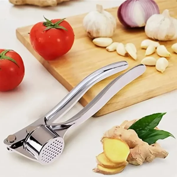 Stainless steel garlic masher Garlic Press Kitchen Tools Accessories Manual ginger juicer Manual press tool Garlic grinder - Image 3