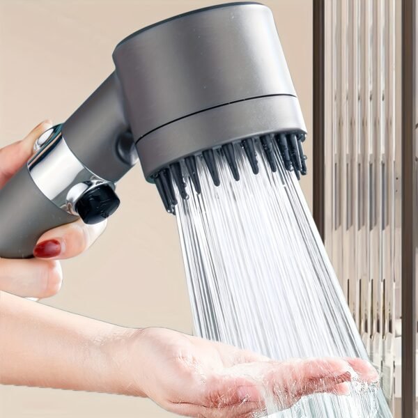 Multi-Setting Shower Head with Filter, Handheld + Wall Mount, Adjustable, Leak-Proof, 5 Filters - Image 7