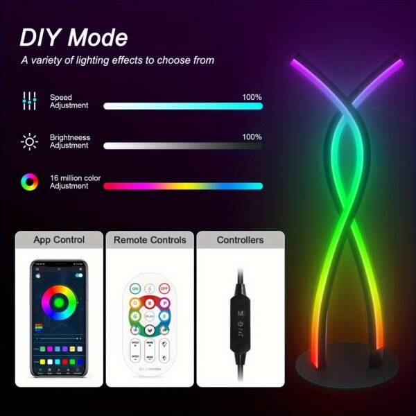 Smart RGB LED Light Bars with Music Sync, App & Remote Control, Gaming Desk Ambient Lamp, USB Powered - Image 5