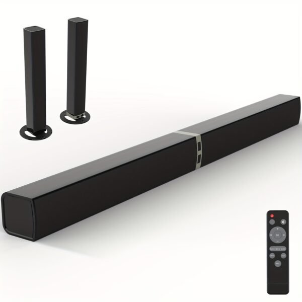 2 IN 1 TV Sound Bar, Sound Bars for Smart TV, 50W Wireless 2.0 Channel Home Audio Sound Bars with ARCu002FOpticalu002FAUX Connection - Image 13