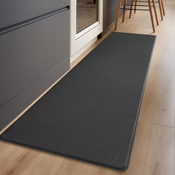 Black Kitchen Comfort Mats (2pcs) – Ergonomic, Non-Slip, Heavy Duty Foam Rugs - Image 2