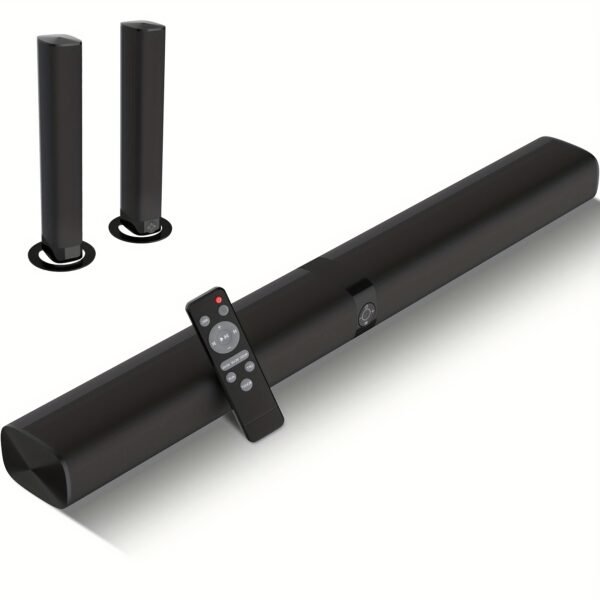 2 IN 1 TV Sound Bar, Sound Bars for Smart TV, 50W Wireless 2.0 Channel Home Audio Sound Bars with ARCu002FOpticalu002FAUX Connection - Image 8